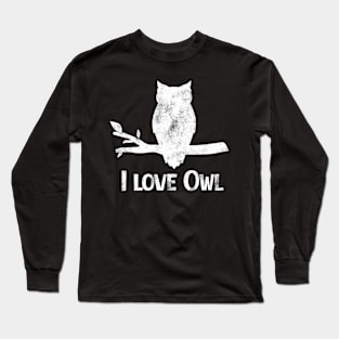 I Love Owl Long Sleeve T-Shirt